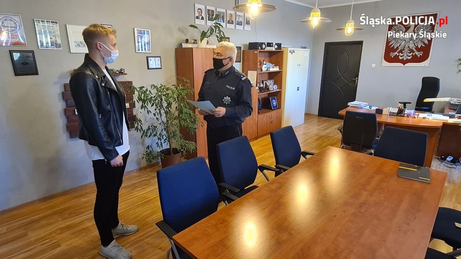 Komendant podziękował za pomoc w zatrzymaniu nietrzeźwego kierującego