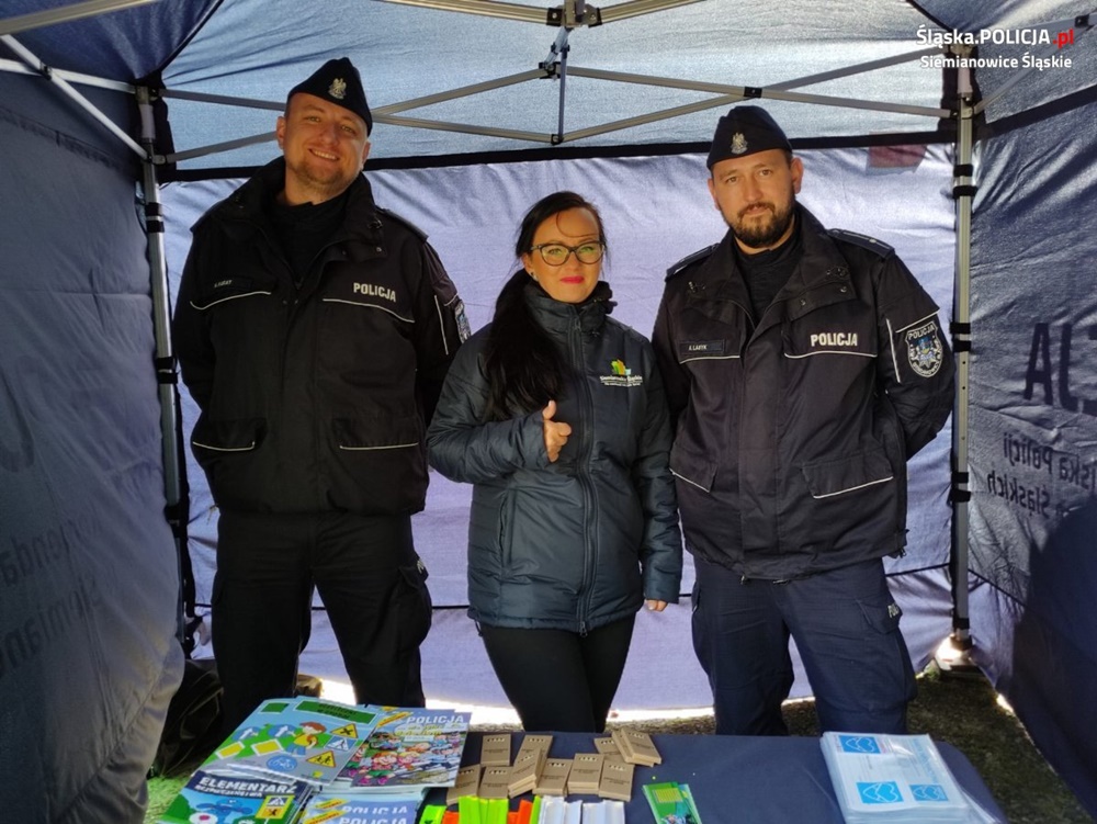 Stanowisko profilaktyczne podczas Biegu Jesieni