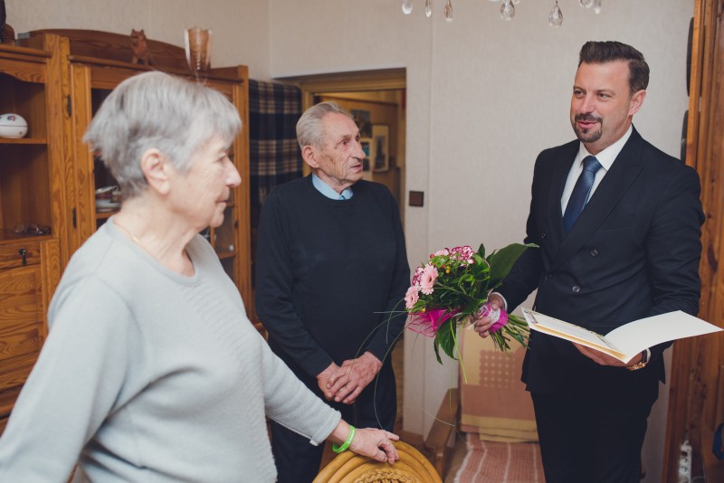 W odwiedzinach u Żelaznych oraz Diamentowych Jubilatów