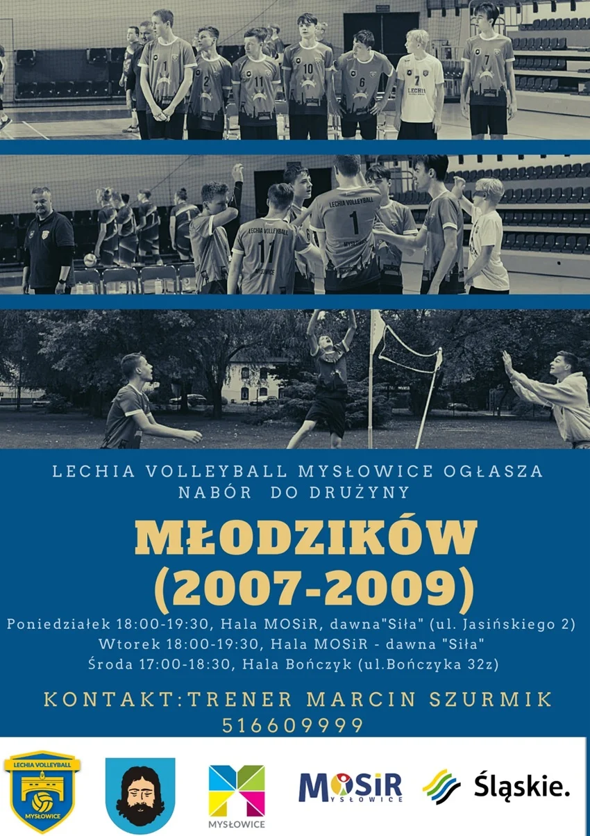 Lechia Volleyball Mysłowice ogłasza nabór do drużyny młodzików