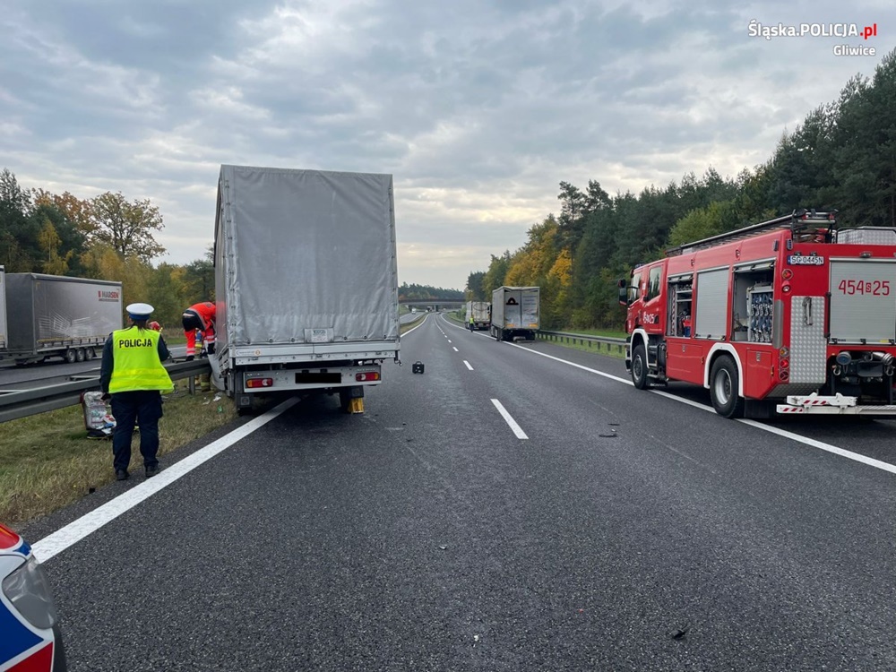 Wypadek na 293. kilometrze autostrady A4