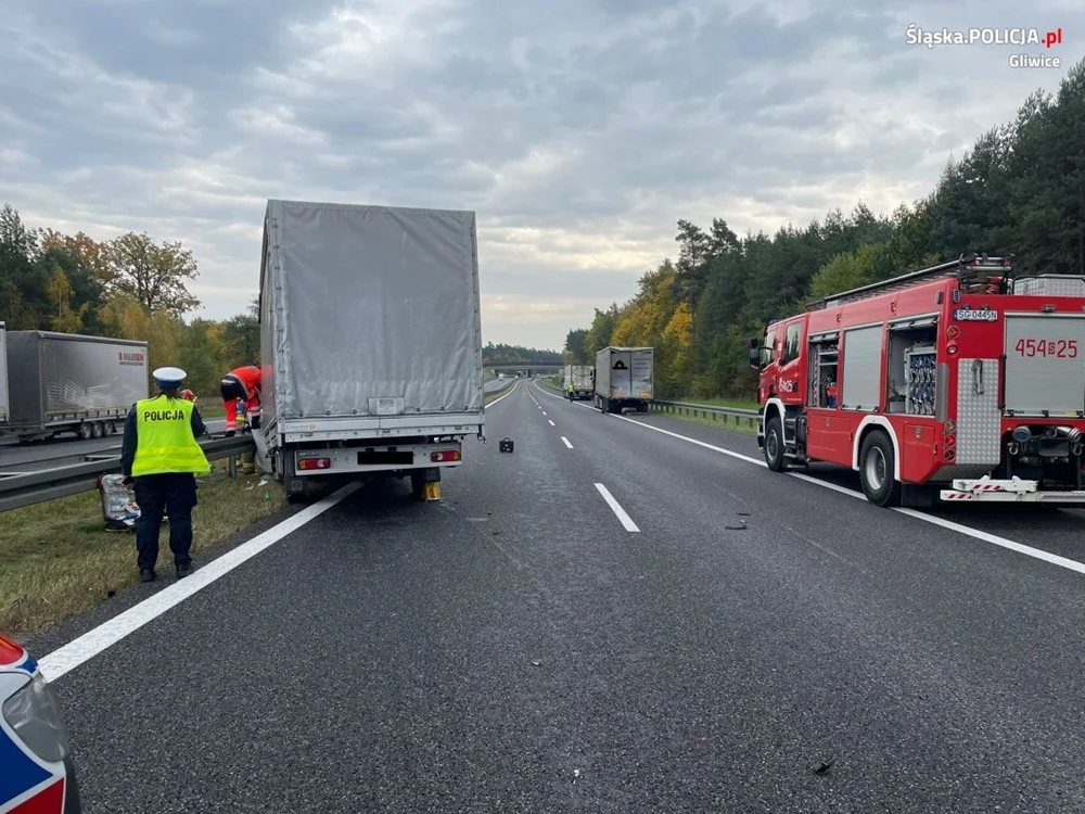 Wypadek na 293. kilometrze autostrady A4