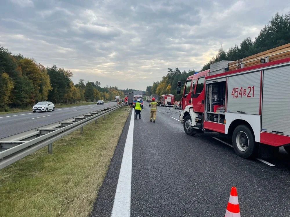 Wypadek na 293. kilometrze autostrady A4
