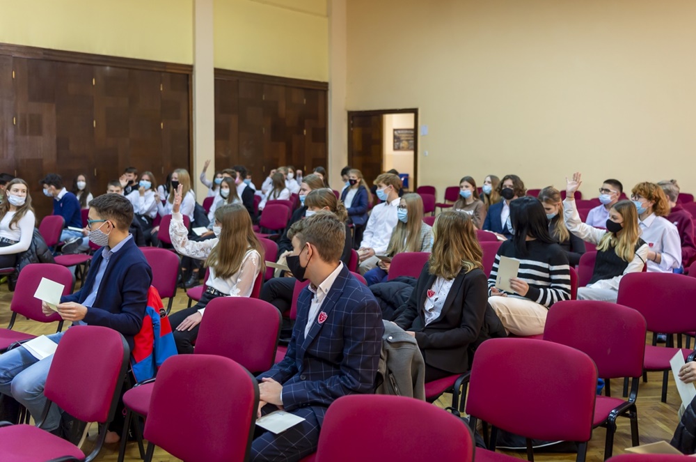 Prezydent przywitał uczniów spoza Bytomia