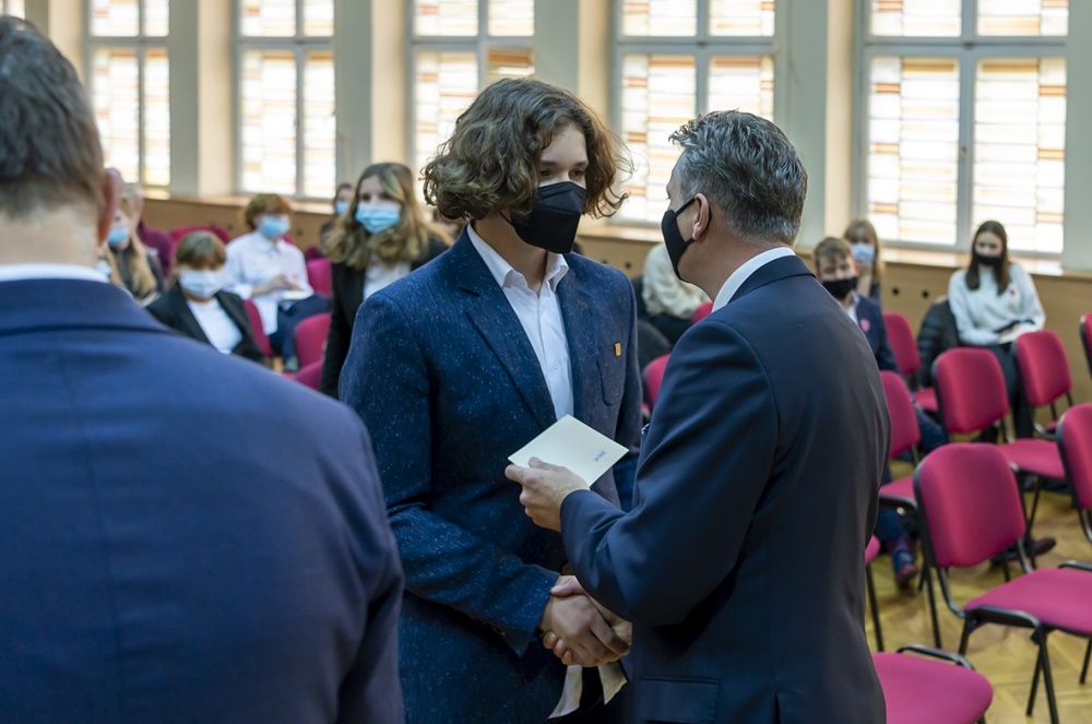 Prezydent przywitał uczniów spoza Bytomia