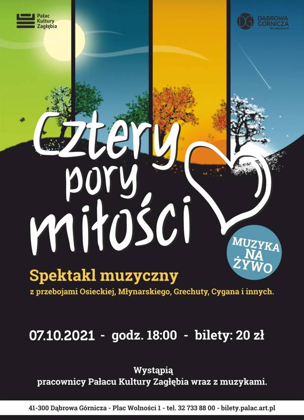 „Cztery Pory Miłości” w Pałacu Kultury Zagłębia