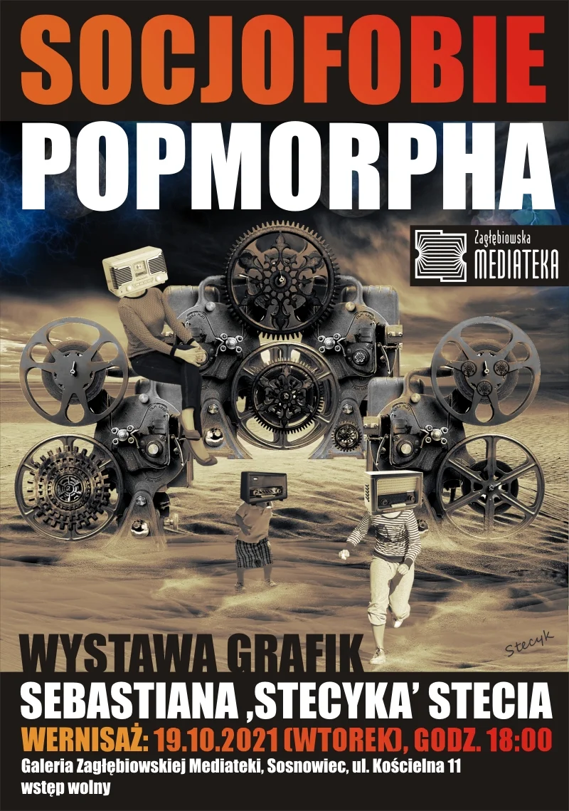 "Socjofobie Popmorpha" – wystawa Sebastiana „Stecyka” Stecia