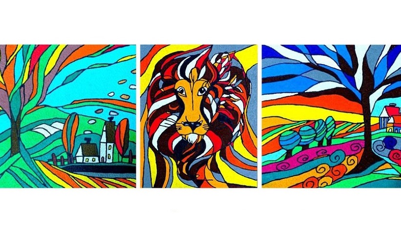 Wystawa prac uczestników Warsztatu Terapii Zajęciowej Fundacji im. Brata Alberta