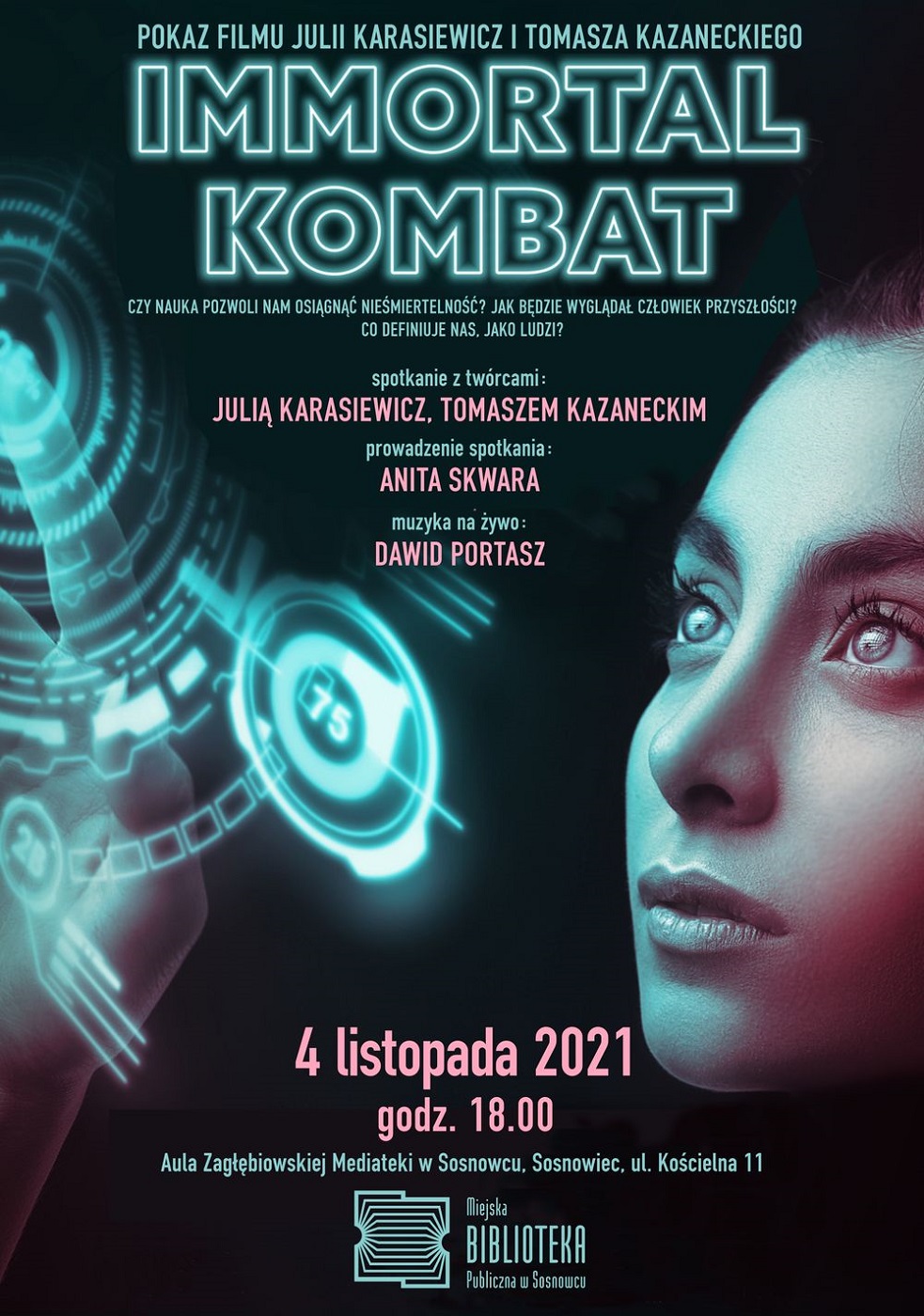 "Immortal Kombat" – pokaz filmu, spotkanie z twórcami, muzyka na żywo