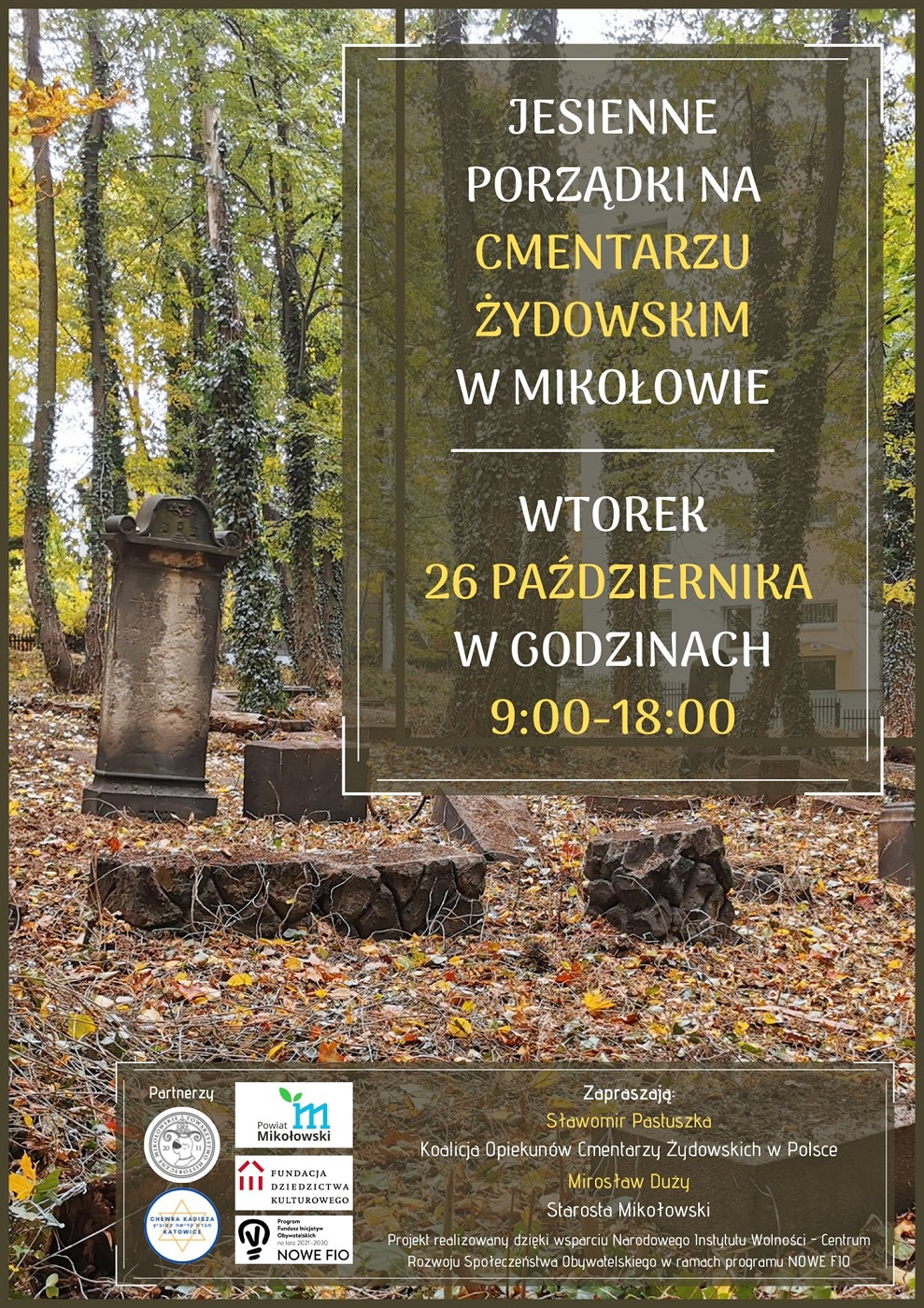 Jesienne porządki na Cmentarzu żydowskim