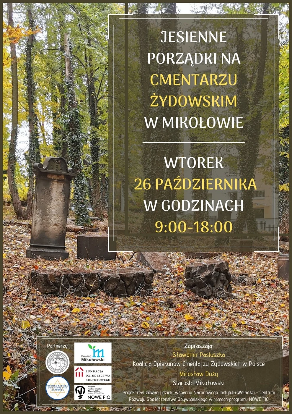 Jesienne porządki na Cmentarzu żydowskim