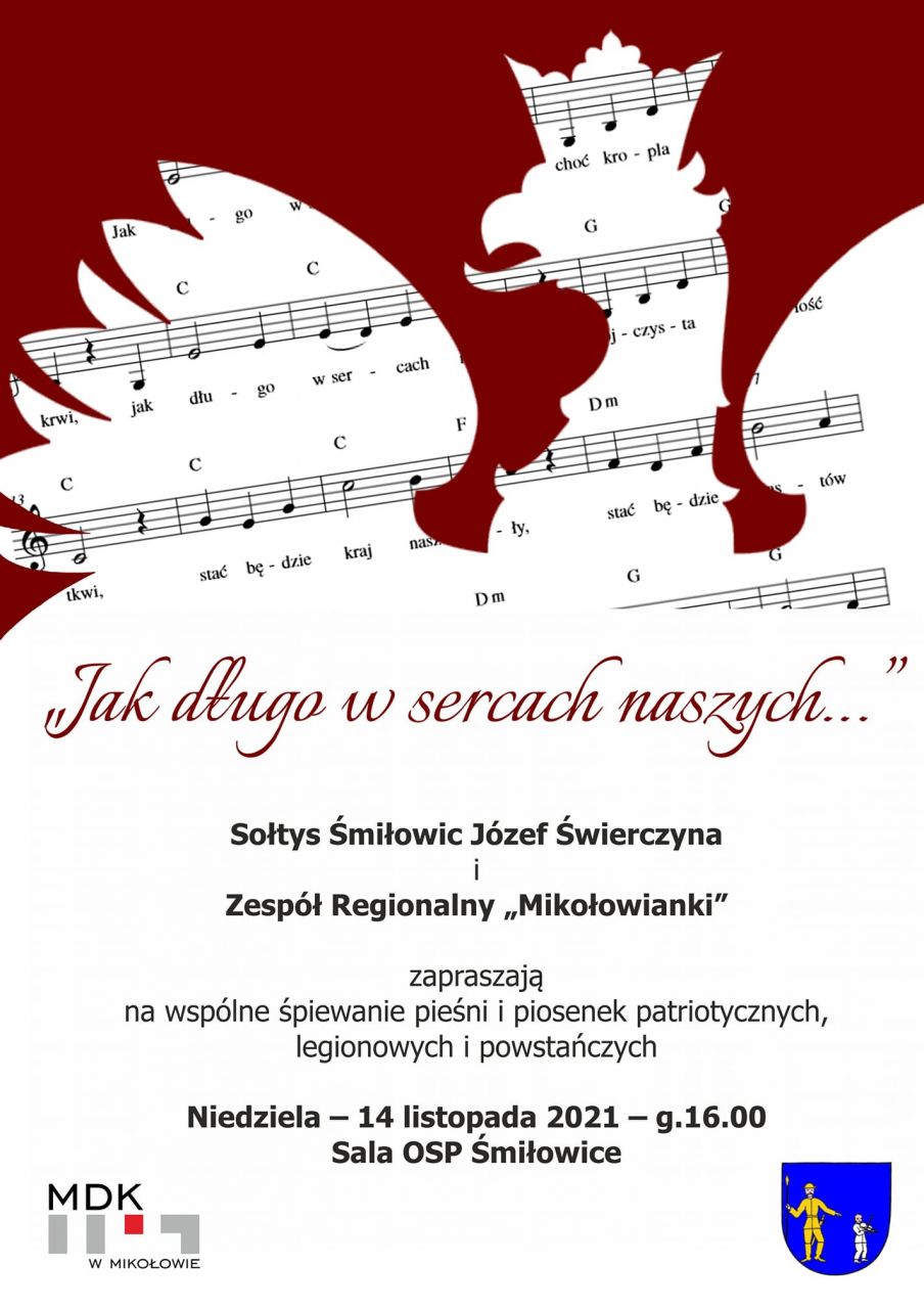 Patriotyczne śpiewanie w Śmiłowicach