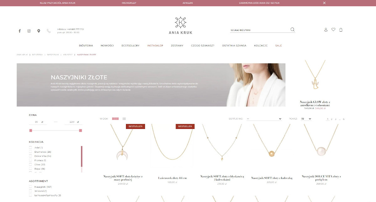 Złoty naszyjnik, który zostanie z tobą na długo