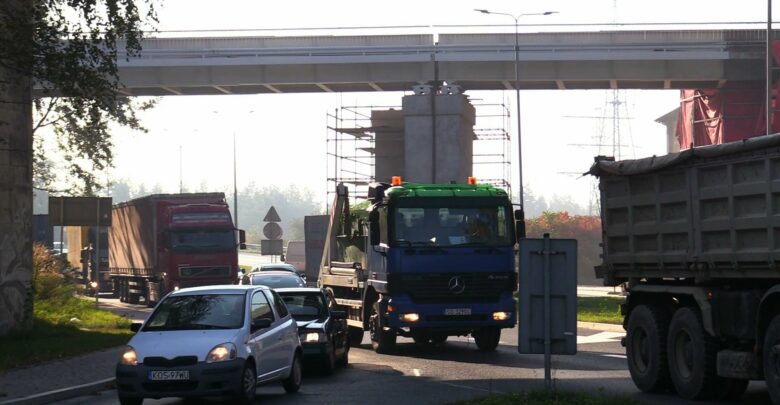 S-1 zwężona w stronę Katowic, ale na DK 86 otworzyli przejazd pod wiaduktem do Giszowca