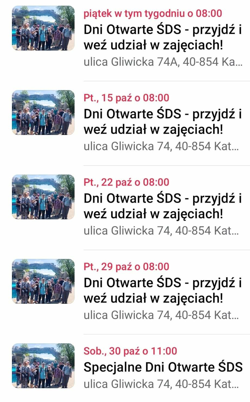 Wolne miejsca w ŚDS przy ul. Gliwickiej 74A