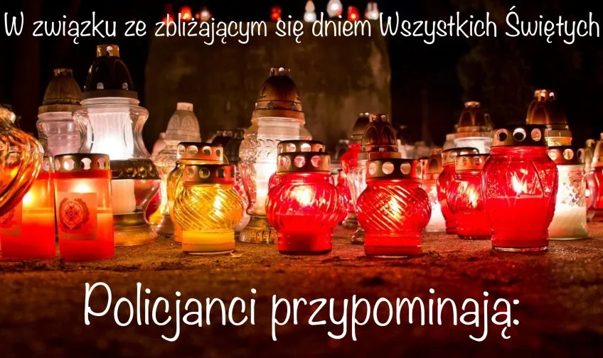 Bezpieczny Dzień Wszystkich Świętych i Dzień Zaduszny