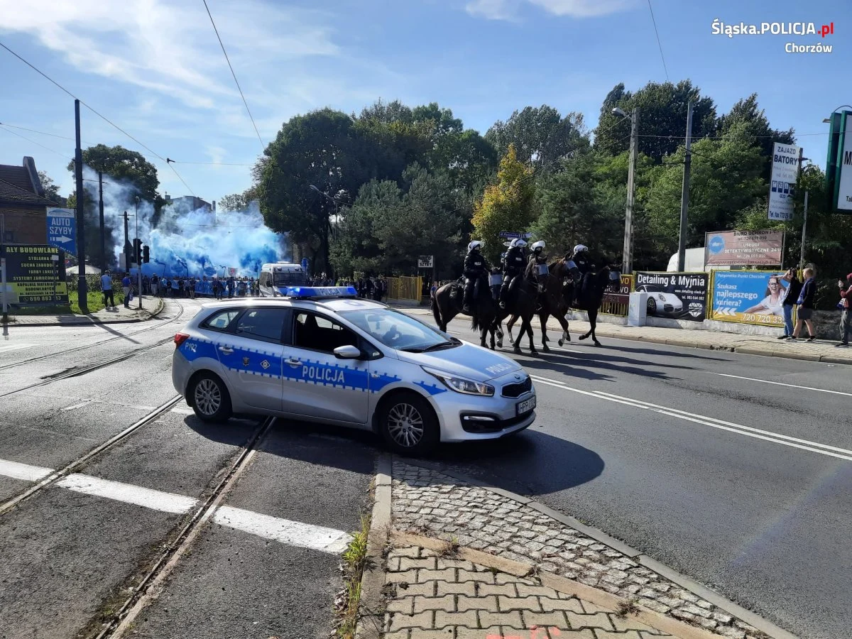 Zabezpieczenie meczu przy Cichej