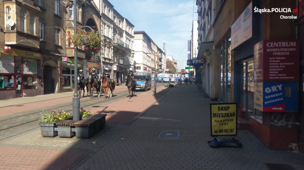 Zabezpieczenie meczu przy Cichej