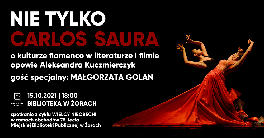 "Nie tylko Carlos Saura". Powraca cykl spotkań Wielcy Nieobecni w MBP Żory