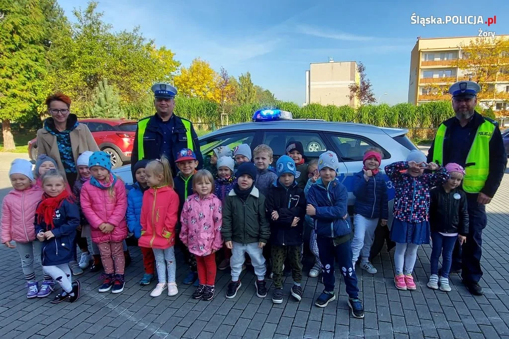 Przedszkolaki z Żor spotkały się z policjantami
