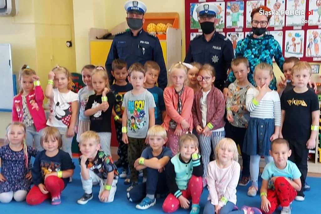 Przedszkolaki z Żor spotkały się z policjantami