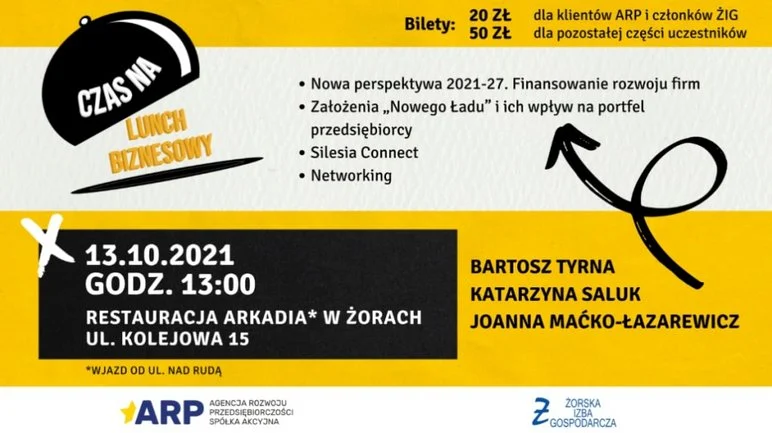 Trwa rejestracja chętnych na Lunch Biznesowy. Ostatnie wolne miejsca!