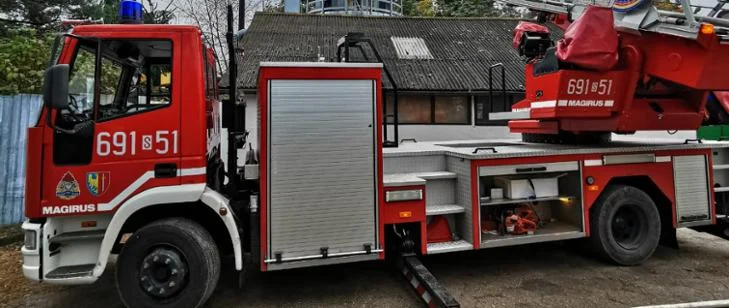 Pożar silosu z trocinami przy ulicy Bocznej