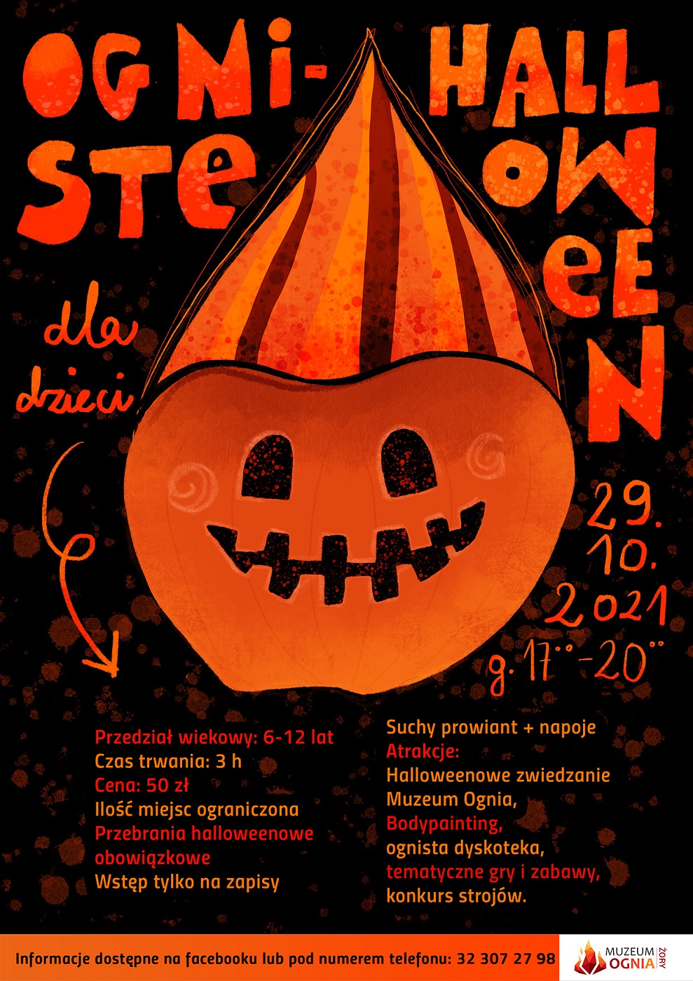 Moc atrakcji podczas Ognistego Halloween w Muzeum Ognia!