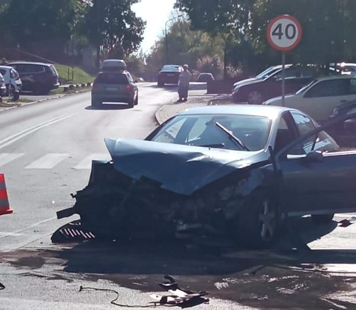 Zaborze: kolizja na ulicy Korczoka