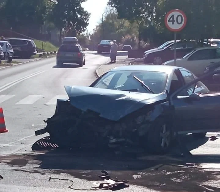 Zaborze: kolizja na ulicy Korczoka