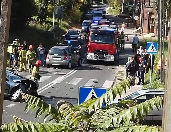 Zaborze: kolizja na ulicy Korczoka