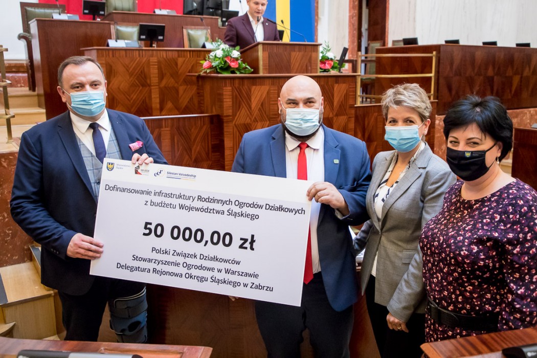 Cztery Rodzinne Ogrody Działkowe z Zabrza otrzymały dofinansowanie!