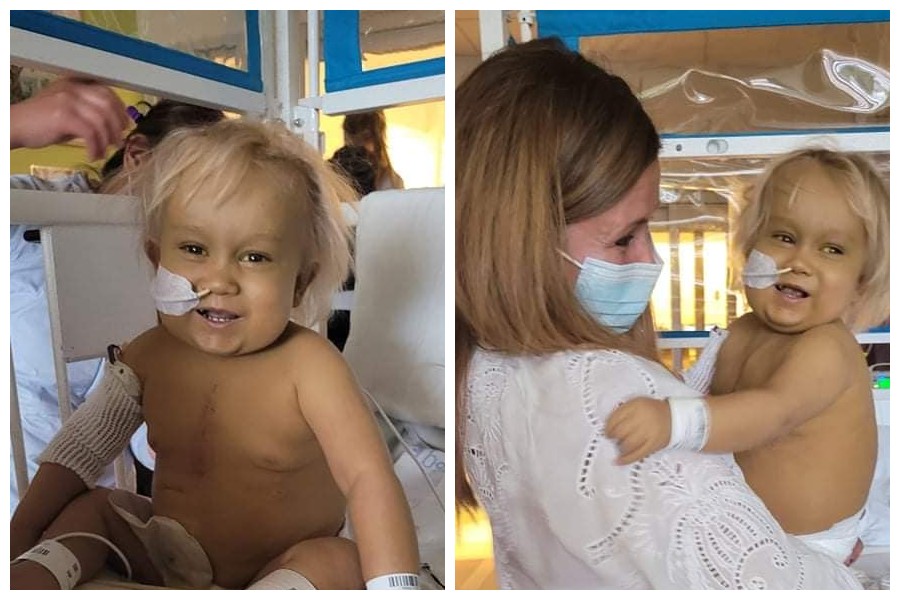 Fabianek z Rudy Śląskiej jest już po przeszczepie wątroby. Mały wojownik czuje się dobrze