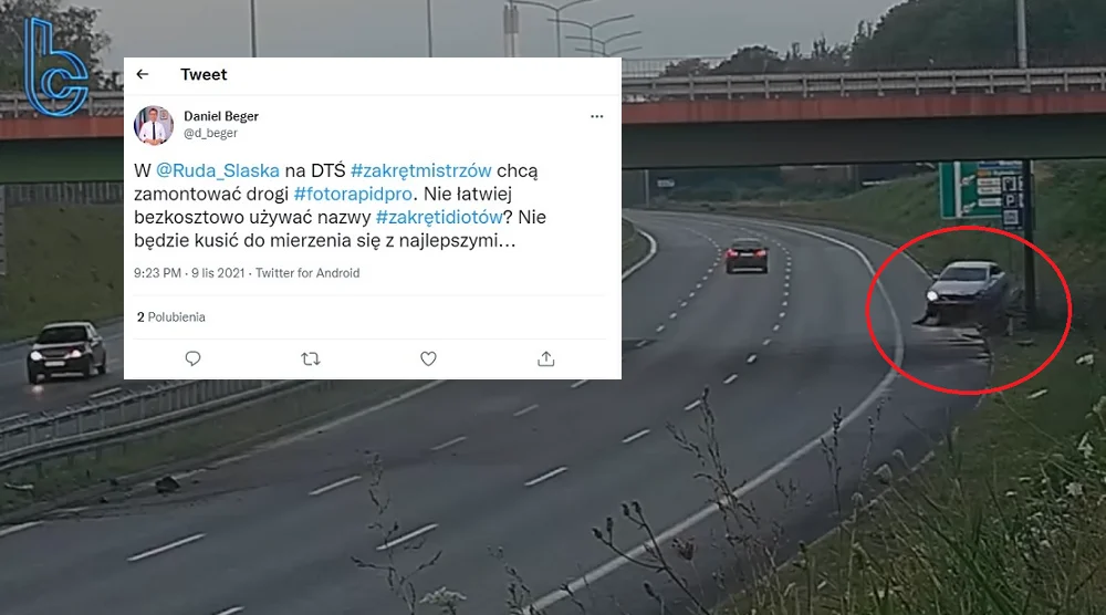 Zamiast kupna fotoradaru, lepiej zmienić nazwę "zakrętu mistrzów" na "zakręt idiotów"?