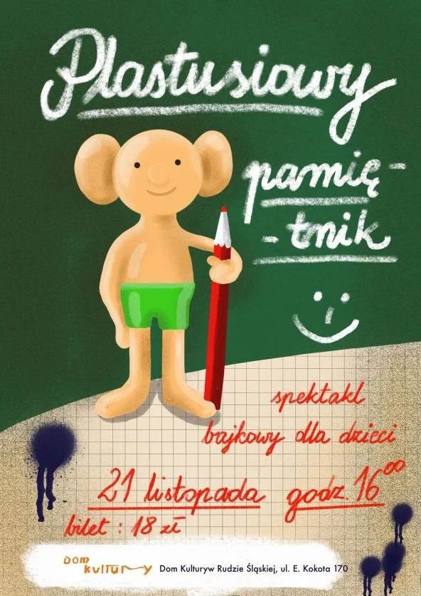 Spektakl bajkowy dla dzieci "Plastusiowy pamiętnik i plamy"