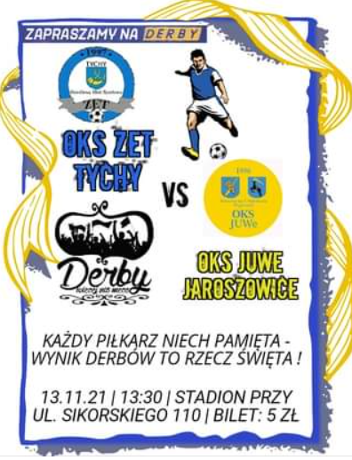 OKS Zet Tychy zaprasza na derby Tychów
