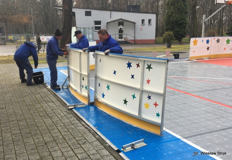 Lodowisko w Parku Pszczelnik rozpoczęło przygotowania do sezonu