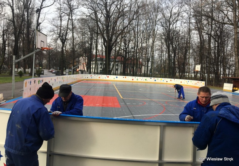 Lodowisko w Parku Pszczelnik rozpoczęło przygotowania do sezonu