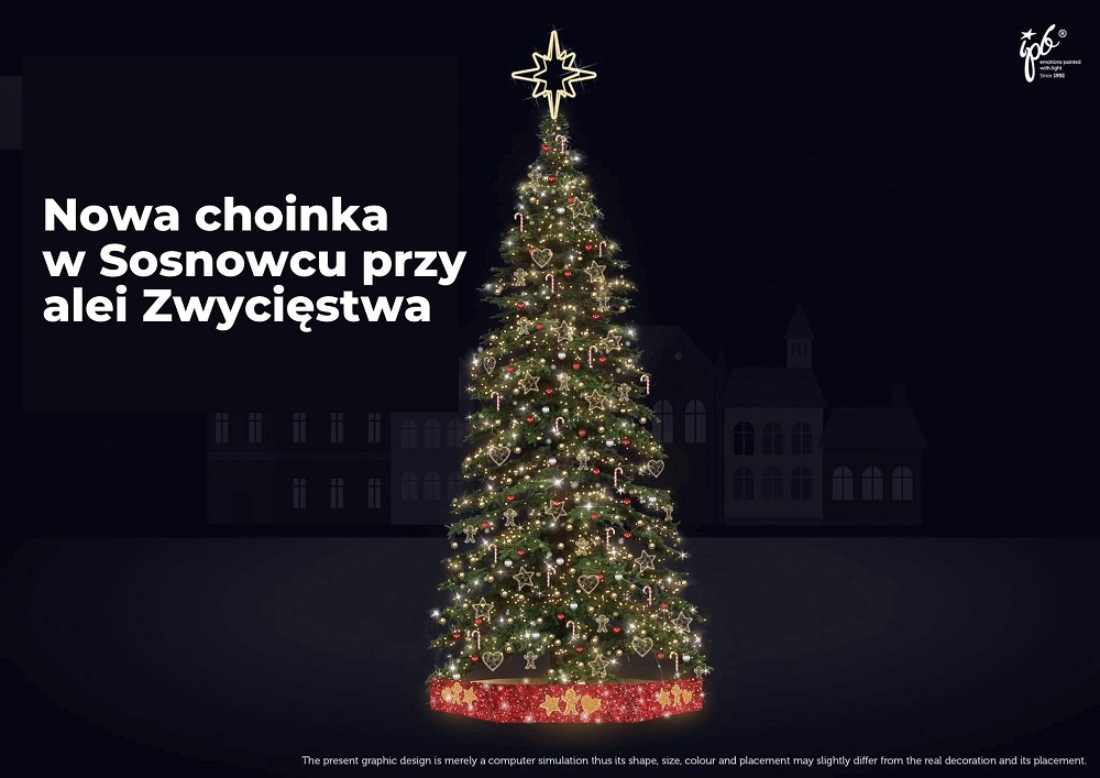 W Sosnowcu ruszył montaż ozdób świątecznych. Nowa choinka, ciuchcia i... niespodzianka