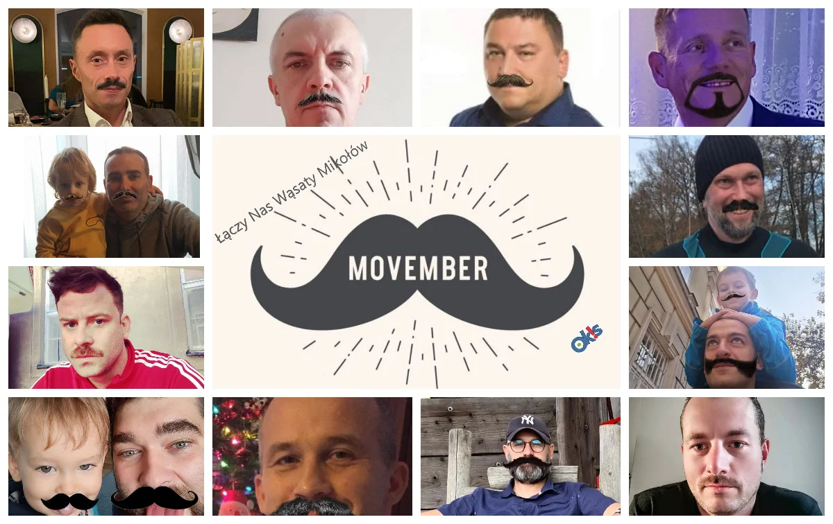 Wąsaty Mikołów, czyli akcja Movember