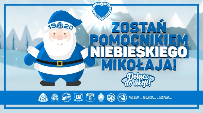 Ruch Chorzów szuka pomocników dla swojego Niebieskiego Mikołaja