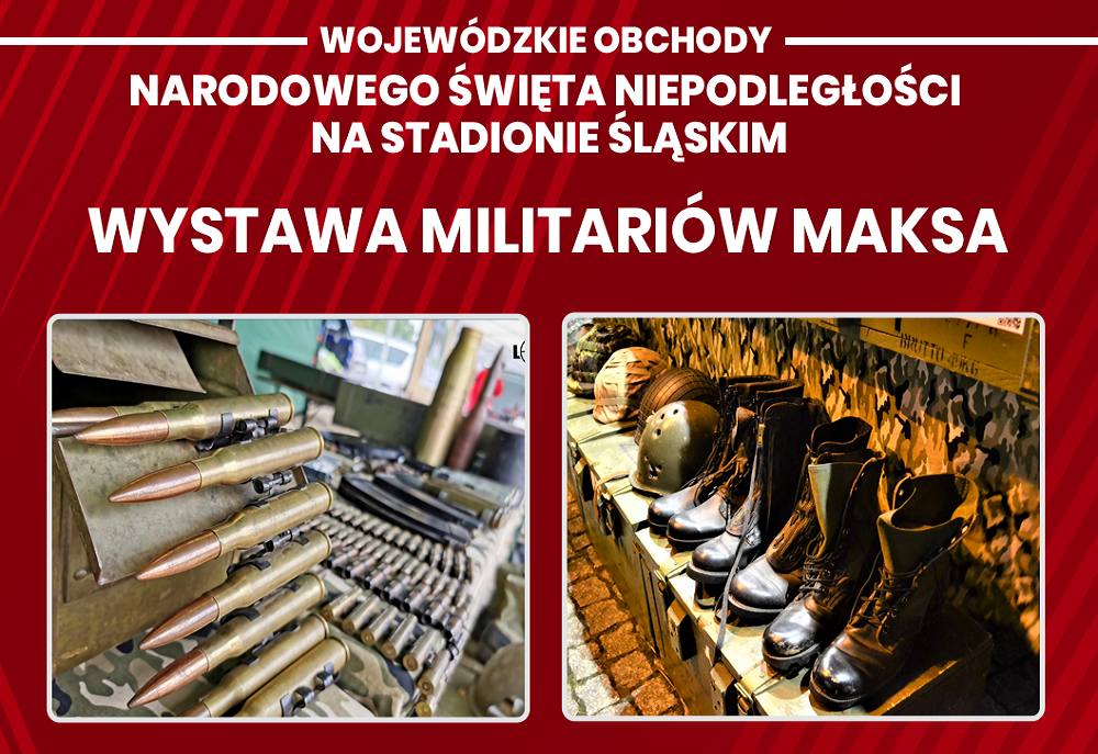 Wystawa militariów Maksa podczas Wojewódzkich Obchodów Narodowego Święta Niepodległości