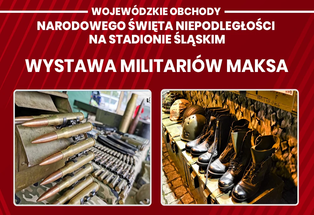 Wystawa militariów Maksa podczas Wojewódzkich Obchodów Narodowego Święta Niepodległości