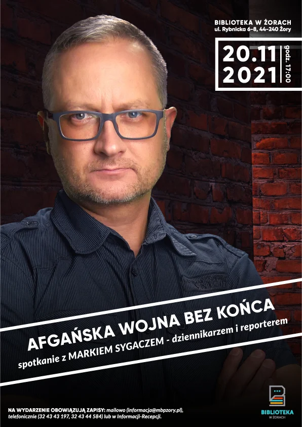Spotkanie z dziennikarzem Markiem Sygaczem w żorskiej bibliotece