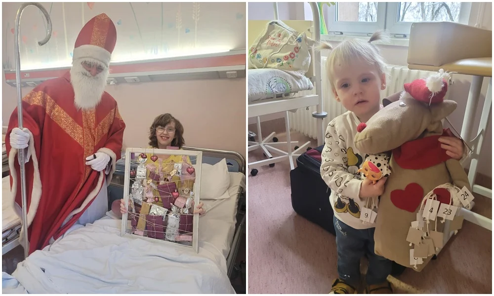 Święty Mikołaj odwiedził dziś małych pacjentów Szpitala Miejskiego w Rudzie Śląskiej