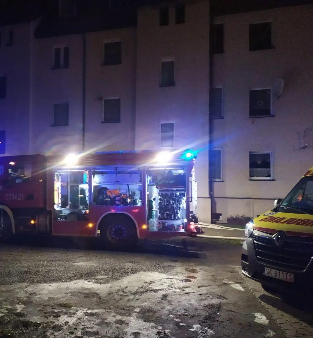 Ruda Śląska: Pożar mieszkania przy ul. Dobrej Nadziei