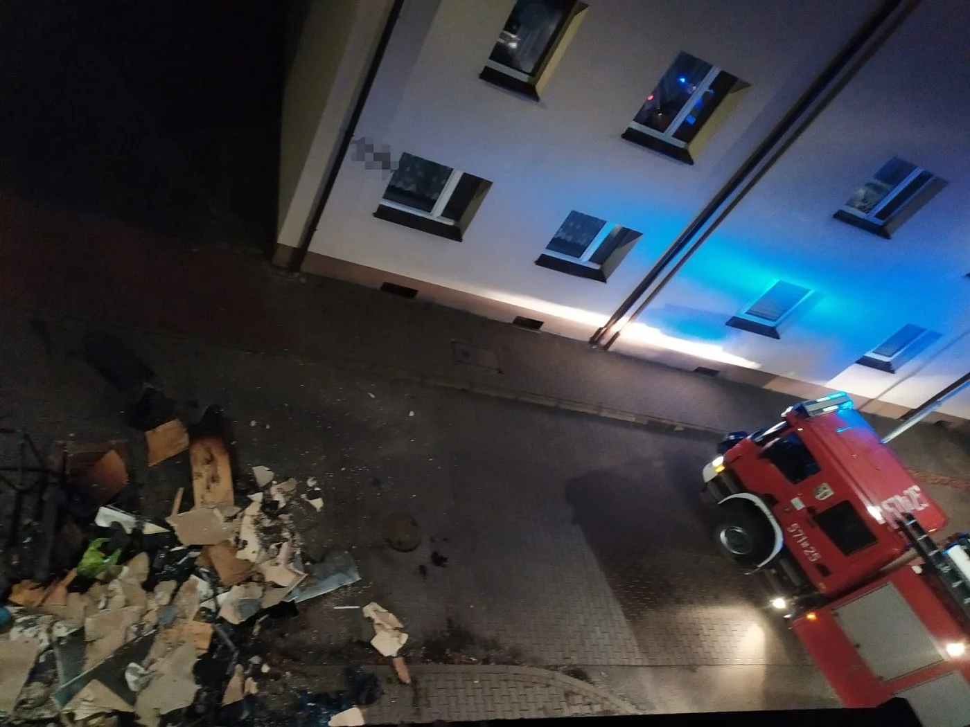 Ruda Śląska: Pożar mieszkania przy ul. Dobrej Nadziei