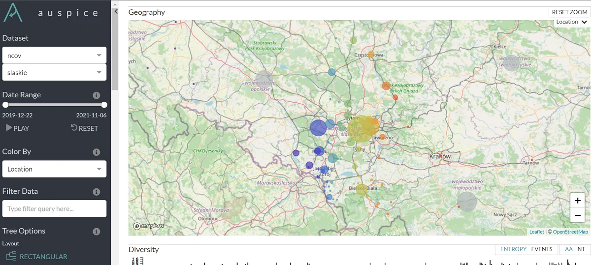 Powstała mapa wariantów koronawirusa w województwie śląskim!