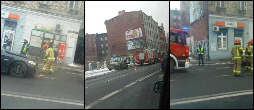 Kolizja z udziałem samochodów marki BMW i Audi. Wyciekły płyny eksploatacyjne