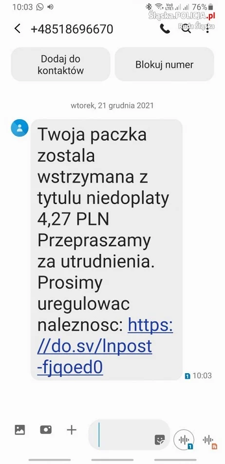Przed świętami cyberoszuści zbierają swoje żniwo. Uwaga na podstępne SMS-y
